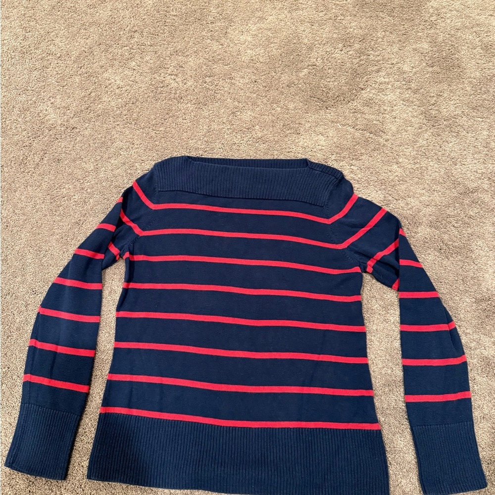 **sale** all articles of clothing 3 for $20 Chaps Navy and Red Striped Sweater